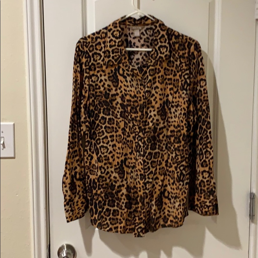Leopard print top